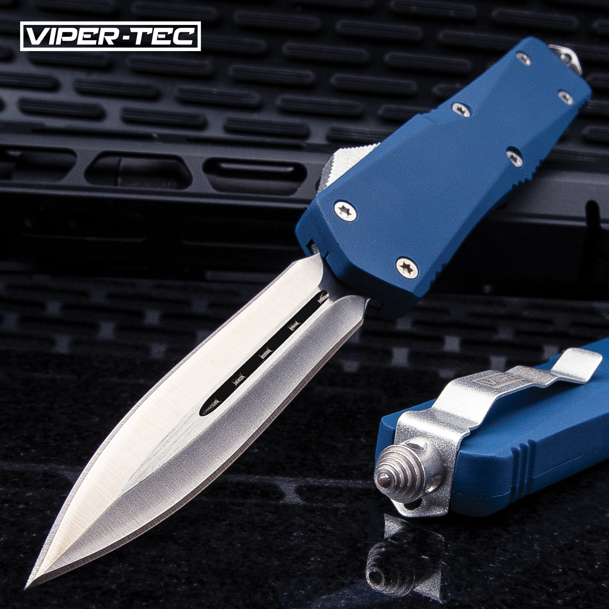 Ghost Series Blue Double Edge OTF Knife